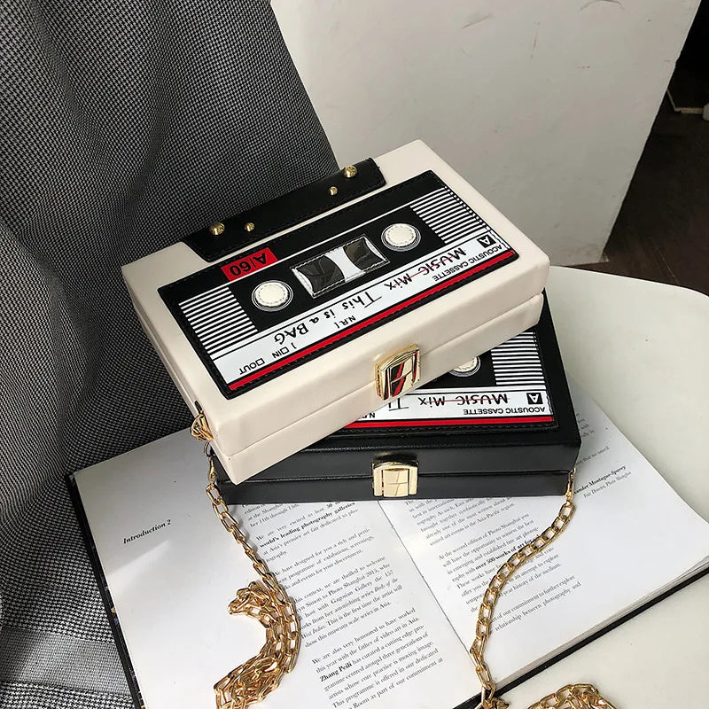 Retro Tape Recorder Crossbody Bag