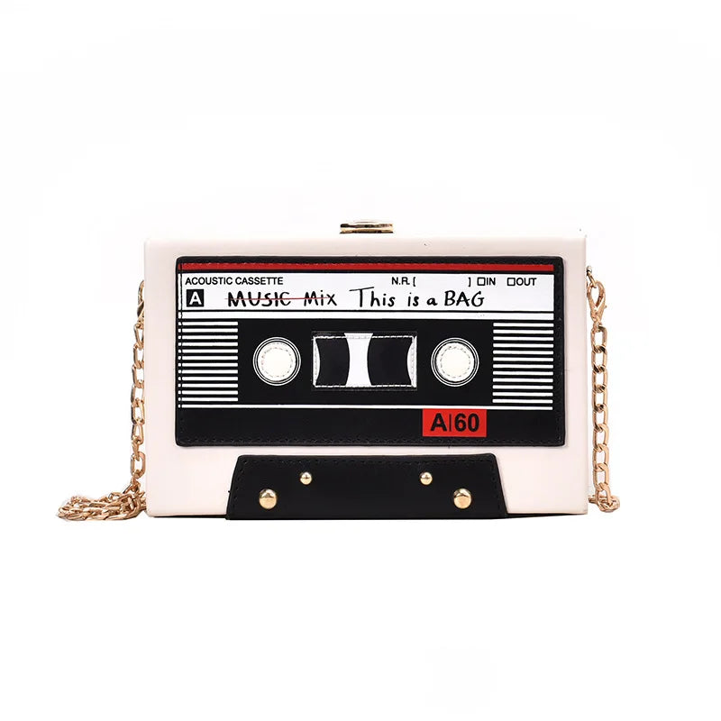 Retro Tape Recorder Crossbody Bag
