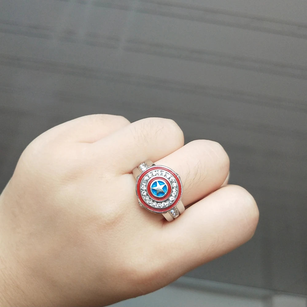 Captain America Shield Logo Ring