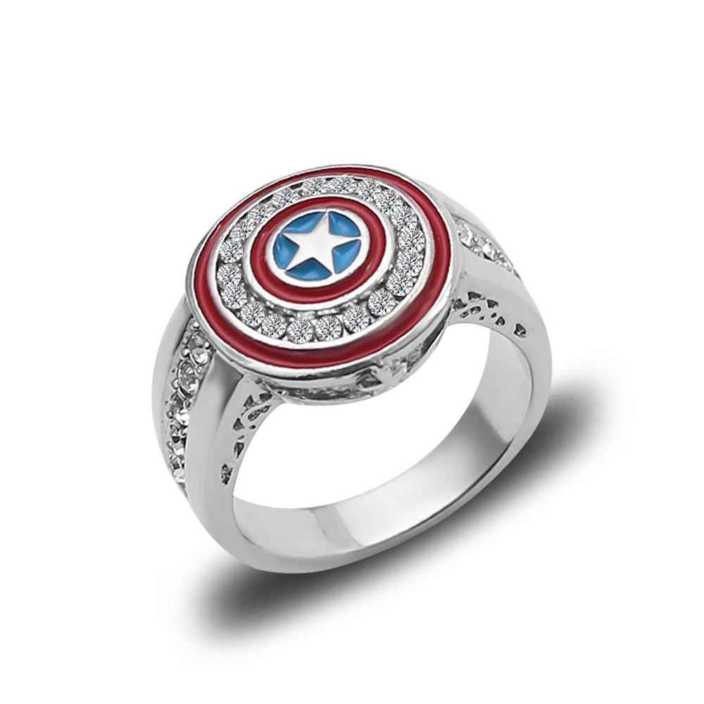 Captain America Shield Logo Ring