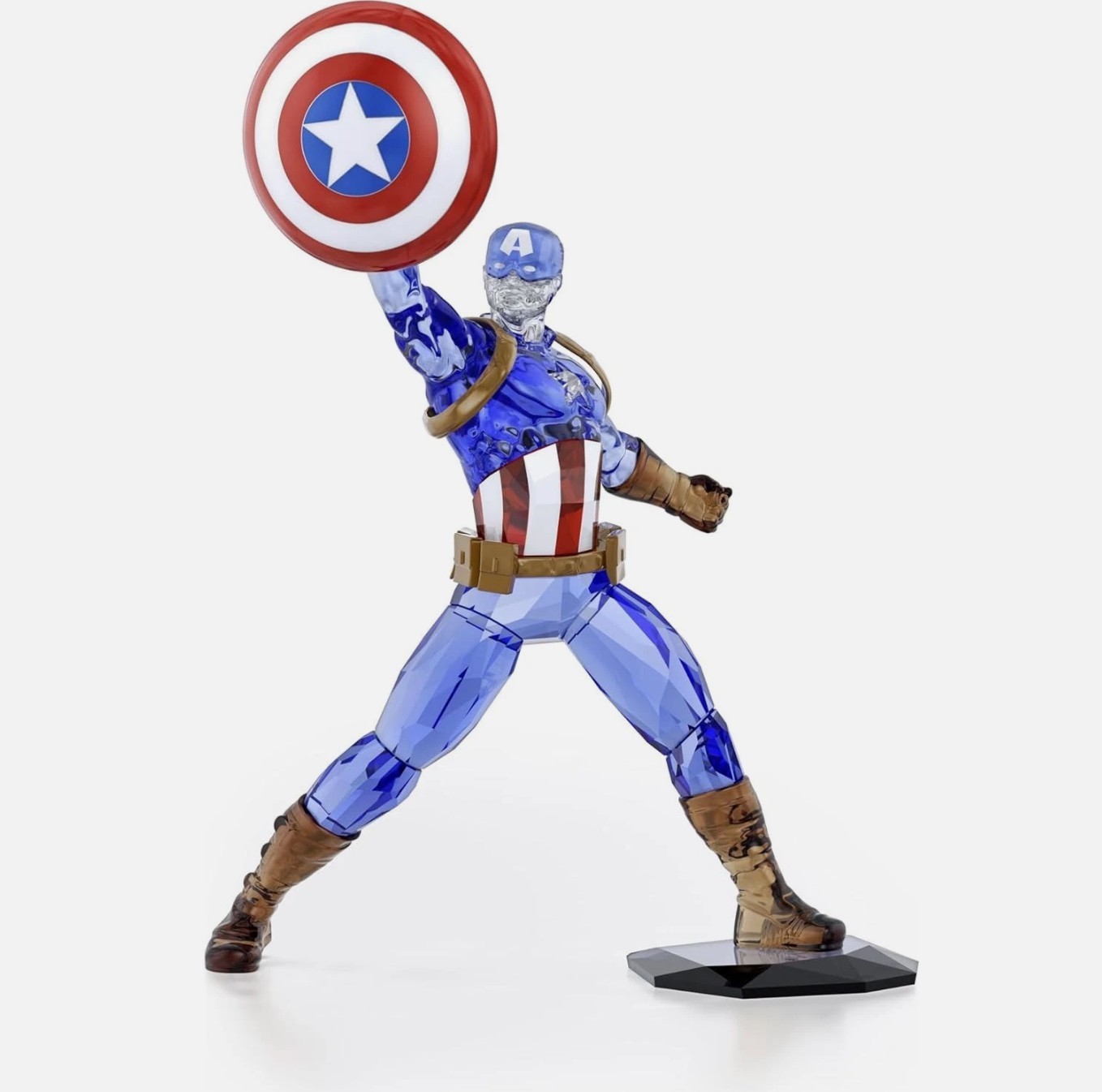 Swarovski Crystal Marvel Captain America Figurine