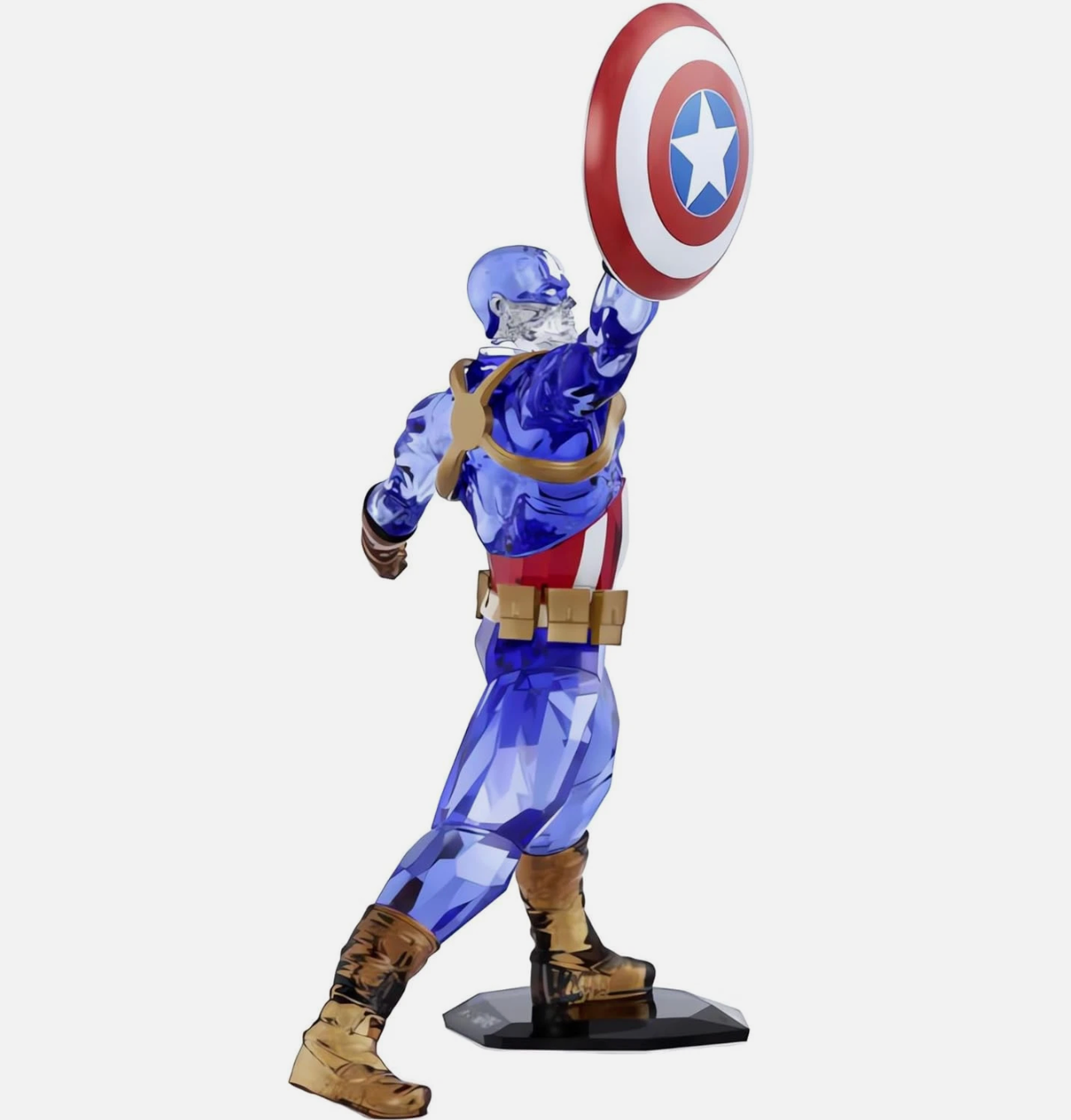 Swarovski Crystal Marvel Captain America Figurine