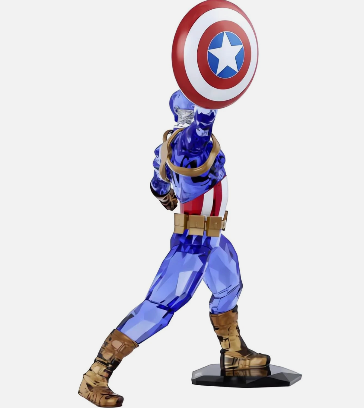 Swarovski Crystal Marvel Captain America Figurine