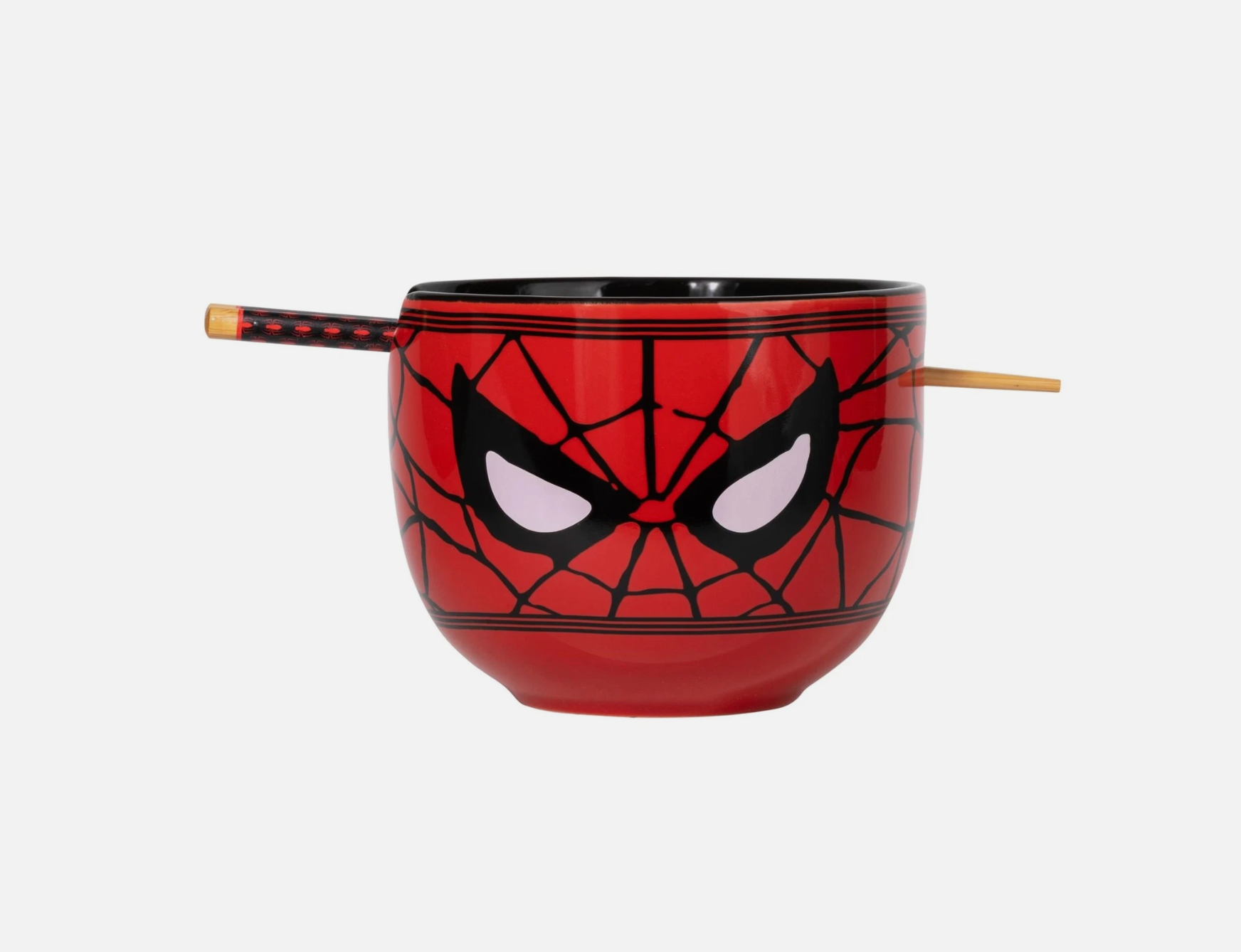 Marvel Spider-Man Face 20-Ounce Ramen Bowl and Chopstick Set