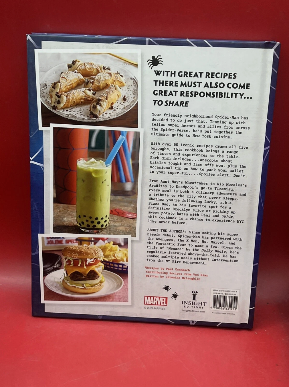 Marvel Spider-Man: The Official Cookbook – First Edition 2024